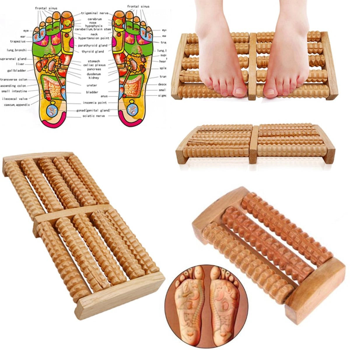 Durable Natural Wood Design For Relaxation Stress Relief And Improved Blood Circulation